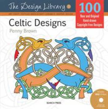 Paperback Celtic Designs [With CDROM] Book