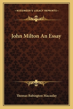 Paperback John Milton An Essay Book