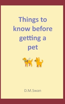 Paperback Things to know before getting a pet Book