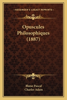 Paperback Opuscules Philosophiques (1887) [French] Book