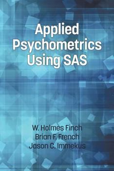 Paperback Applied Psychometrics Using SAS Book