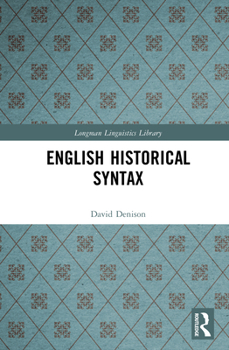 Hardcover English Historical Syntax Book