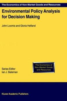 Hardcover Environmental Policy Analysis for Decision Making Book