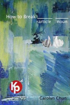 Paperback How to Break Article Noun: Journal of Experimental Fiction 46 Book