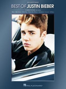 Paperback Best of Justin Bieber for Big-Note Piano Book