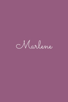 Marlene: notebook with the name on the cover, elegant, discreet, official notebook for notes, dot grid notebook,