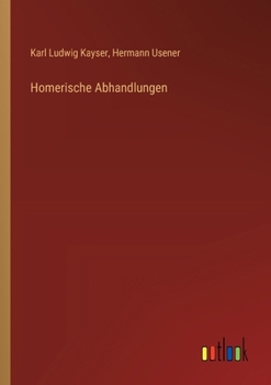 Paperback Homerische Abhandlungen [German] Book