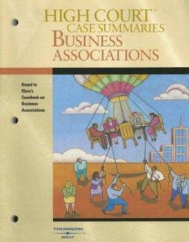 Paperback Business Associations: Keyed to Klein's Casebook on Business Associations Book