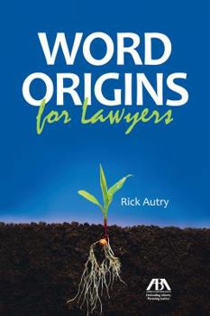 Paperback Word Origins for Lawyers Book