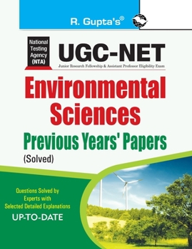 Paperback Ugcnet: Environmental Sciences Previous Years Papers (Solved) Book