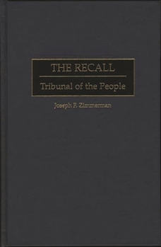 Hardcover The Recall: Tribunal of the People Book