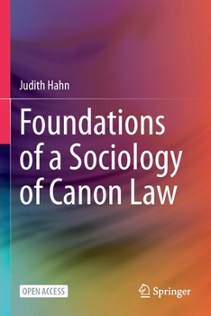 Paperback Foundations of a Sociology of Canon Law Book