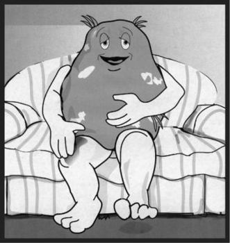 Paperback Get Off The Couch, Potato!: How To Lose Inches While Watching Oprah... Book