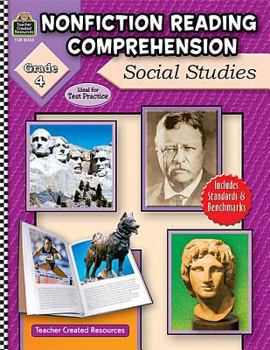 Paperback Nonfiction Reading Comprehension: Social Studies, Grade 4 Book