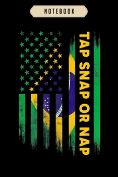 Notebook: Tap, Snap, or Nap Brazilian Jiu Jitsu MMA Submission Fighting Unisex .jpg Notebook-6x9(100 pages)Blank Lined Paperback Journal For Student-Jiu jitsu Notebook for Journaling & Training Notes-