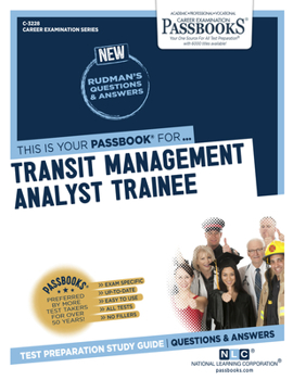 Paperback Transit Management Analyst Trainee (C-3228): Passbooks Study Guide Volume 3228 Book