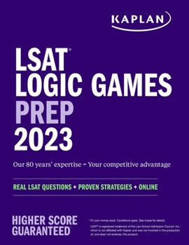 Paperback LSAT Logic Games Prep 2023: Real LSAT Questions + Proven Strategies + Online Book