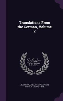 Hardcover Translations From the German, Volume 2 Book