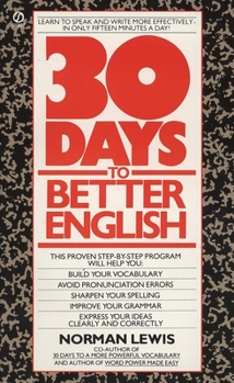 Mass Market Paperback Thirty Days to Better English Book