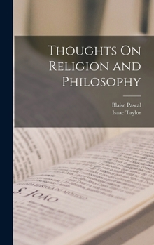 Hardcover Thoughts On Religion and Philosophy [French] Book