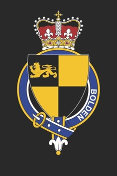 Paperback Bolden: Bolden Coat of Arms and Family Crest Notebook Journal (6 x 9 - 100 pages) Book