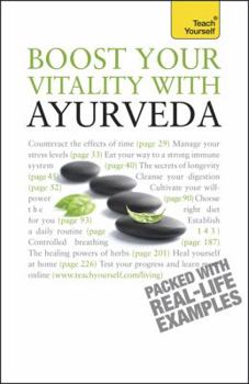 Paperback Boost Your Vitality with Ayurveda: A Teach Yourself Guide Book