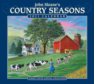 Calendar John Sloane's Country Seasons 2021 Deluxe Wall Calendar Book