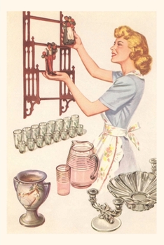 Paperback Vintage Journal Housewife with Wall-Mount Etager Book