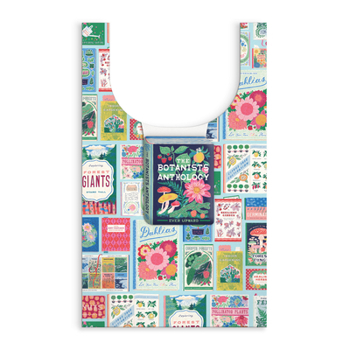 Paperback Ever Upward Botanist Bookshelf Packable Nylon Tote Bag Book