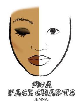 Paperback MUA Face Charts Jenna Book