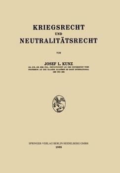 Paperback Kriegsrecht Und Neutralitätsrecht [German] Book