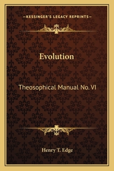 Paperback Evolution: Theosophical Manual No. VI Book