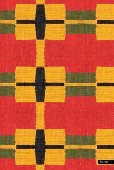 Paperback Journal: African Fabric Print (18), 6" x 9", Lined Journal, Blank Journal (Diary, Notebook) For Writing - [Quality Binding] Book