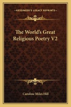 Paperback The World's Great Religious Poetry V2 Book