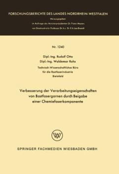 Paperback Verbesserung Der Verarbeitungseigenschaften Von Bastfasergarnen Durch Beigabe Einer Chemiefaserkomponente [German] Book