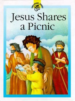 Hardcover Jesus Shares a Picnic (Little Treasures Library) Book
