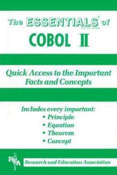 Paperback Essentials of COBOL I-(Cobol II) Book