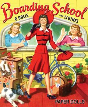 Paperback Boarding School Paper Dolls Book