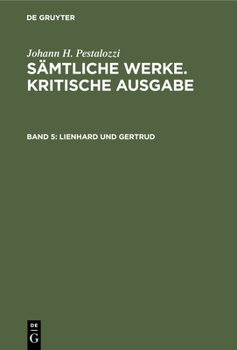 Hardcover Lienhard Und Gertrud: 1. Teil 1819, 2. Teil 1819 [German] Book