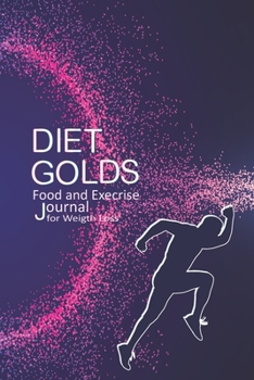 Paperback Diet Golds: Food and exercise journal dairy weight loss for men Eat Drink Sleep planner Book