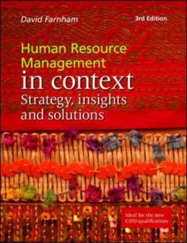 Paperback Human Resource Management in Context: Strategy, Insights and Solutions Book