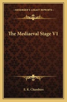 Paperback The Mediaeval Stage V1 Book