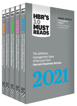 Paperback 5 Years of Must Reads from Hbr: 2021 Edition (5 Books) Book