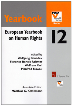 Paperback European Yearbook on Human Rights 2012 Book