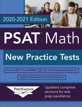 Paperback PSAT Math: New Practice Tests, 2020-2021 Edition Book