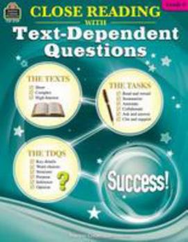 Paperback Close Reading Using Text-Dependent Questions Grade 6 Book