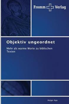 Paperback Objektiv ungeordnet [German] Book