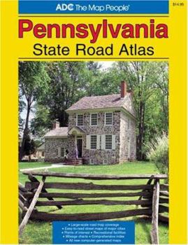 Paperback Pennsylvania State Road Atlas Book