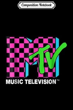Composition Notebook: Classic MTV Logo Pink And Blue Checker Design T- s Journal/Notebook Blank Lined Ruled 6x9 100 Pages