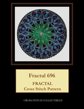 Paperback Fractal 696: Fractal Cross Stitch Pattern [Large Print] Book